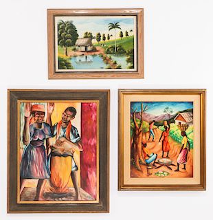 Three Haitian Paintings