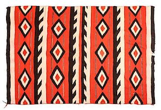 Three Navajo Transitional Weavings First: 78 1/2 x 57 inches.