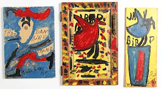 Willie Jinks (1922-2010) 3 Mixed Media Works 