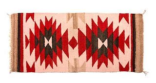 A Group of Five Navajo Gallup Throws Longest: 36 1/2 x 16 1/2 inches.