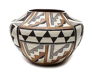An Acoma Olla Height 8 x diameter 10 inches.