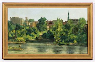 Nina F. Martino (American, b. 1952) "Schuylkill River"