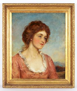 John Hanson Walker (1844-1933) "Portrait of a Lady"