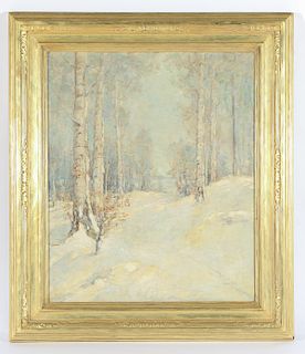 Paul Bernard King (American, 1867-1947) "Winter Landscape"