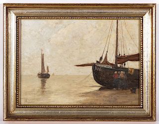 George Wainwright Harvey (1855-1930) "Mid Summers Day - Dutch Coast"