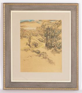 Henry McCarter (American, 1866-1942) "Landscape"