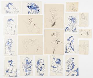 Juan Villafuerte (1945-1977) 19 Ink Drawings