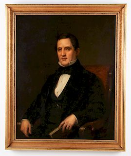 American School (Mid-19th c.) "Portrait of a Gentleman"