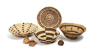 A Group of Southwestern Style Decorative Baskets