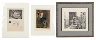Three lithographs: Baum, Friedlaender, Sterner