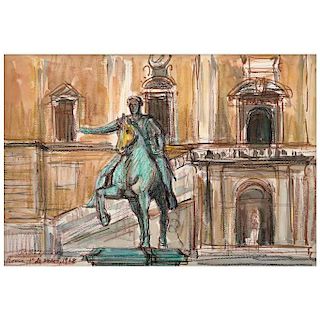 RAÚL ANGUIANO,Estatua ecuestre de Marco Aurelio.