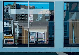 Richard Estes - Movies, Urban Landscapes No. III