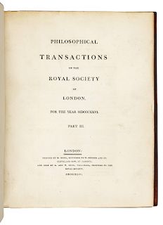 BABBAGE, Charles (1791-1871). "On a method of expressing by signs the action of machinery."– "On electrical and magnetic rotations." In: Philosophic