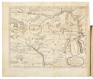 CARVER, Jonathan (1732-1780). Travels through the Interior Parts of North-America, in the Years 1766, 1767, and 1768. London: Printed for the author a