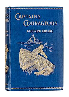 KIPLING, Rudyard (1865-1936). 'Captains Courageous' A Story of the Grand Banks. London: Macmillan and Co., 1897. FIRST ENGLISH EDITION.