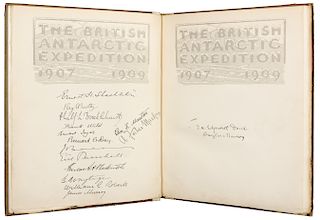 SHACKLETON, Ernest Henry, Sir (1874-1922). The Heart of the Antarctic. Being the Story of the British Antarctic Expedition 1907-1909. [With:] The Anta