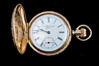 New York Standard Co. Gold-Plated Pocket Watch