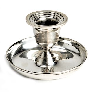 Mid-Century Modern Sterling Silver Candle Holder