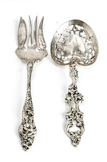 Silvercraft Art Nouveau Silver Serving Pieces, 2