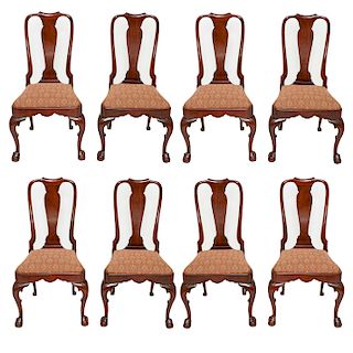 Kindel Furniture Queen Anne Style Dining Chairs, 8