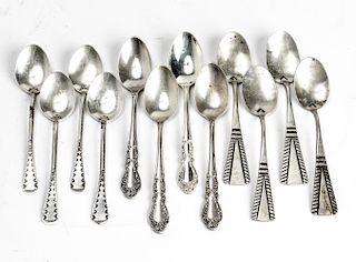 Silver Demitasse Spoons Group of 12