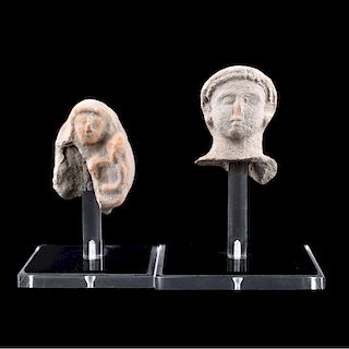 Ancient Greek Pottery Heads