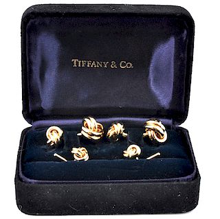Tiffany & Co. 14K Love Knot Tuxedo Set