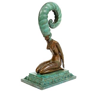 Erte 'La Plume' Bronze Figure