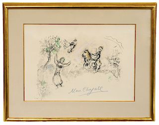 Marc Chagall Lithograph 'In the Land of The Gods'