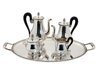 Christofle Silver-plate Malmaison Coffee Set