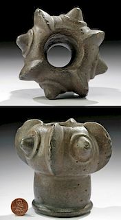 Lovely Chavin Stone Mace Head of Intriguing Form