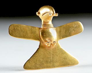 Superb Panamanian Gold Eagle Pendant, 19.3 g