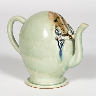 Chinese Celadon Glazed Cadogan Teapot