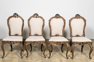 Set, Four 18th/19th C. Venetian Chairs