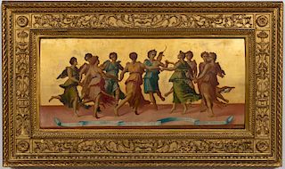 L. 19th C. Italian, Dance of "Apollo with Muses"