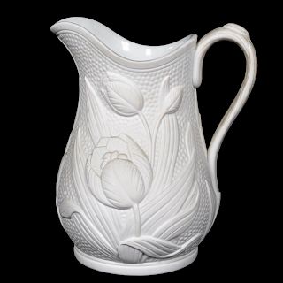 Tiffany & Co. White Bisque Tulip Pitcher Vase