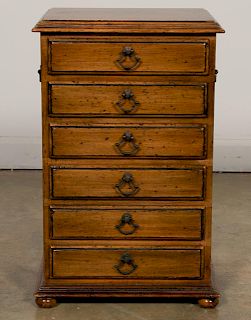 American, Mid 19th C. Miniature Chest of Drawers