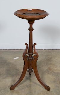 American Victorian Bronze Inlaid Plaque Table