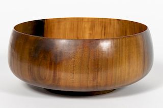 Ed Moulthrop, Carved Tulip Wood Centerpiece Bowl
