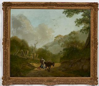 Style of Antonissen, Oil on Canvas Landscape
