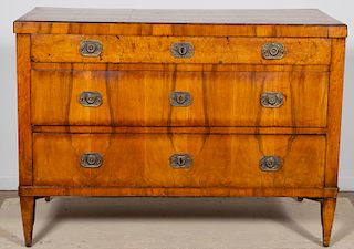 19th C. Continental 3-Drawer Commode