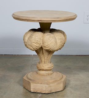 Maison Jansen Style Carved Wood Plume Table