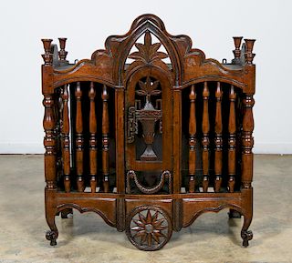 18th C. French Walnut Panetiere