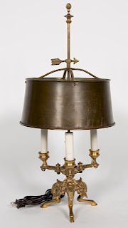 French Napoleon III Gilt Bronze Bouillotte Lamp