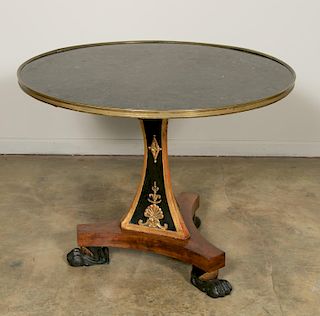 French Empire Center Table, C. 1820