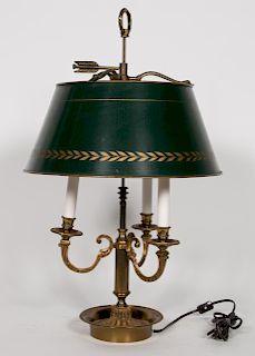 French Three Light Bouillotte Table Lamp