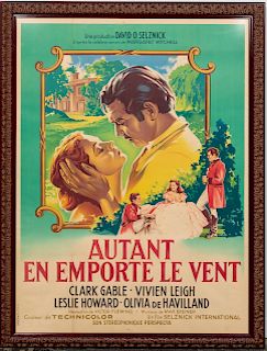 French Language "Gone with The Wind" Poster
