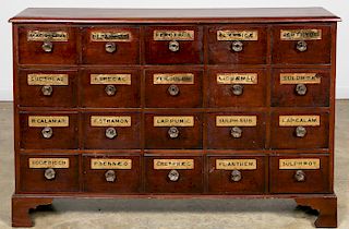 19th Century, Twenty Drawer  Apothecary Cabinet