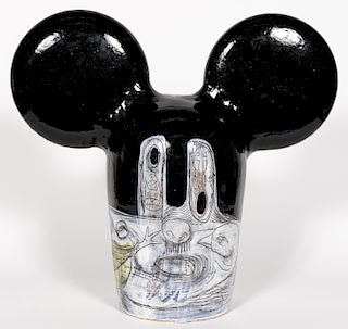 Michael Sarich Modern Mickey Mouse Ceramic Piece