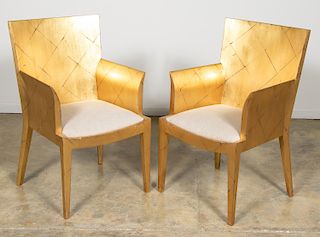 Set Four of Mid Century Italian Gilt Chairs